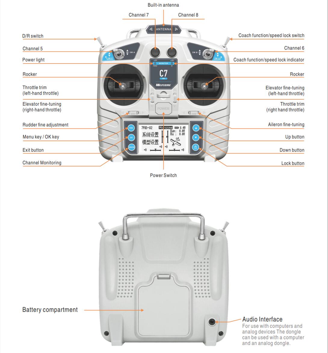 MicroZone MC7 Controller C7 MI - огляд і ціна Drone Gimbal Controller